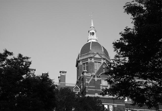 Hopkins dome black and white