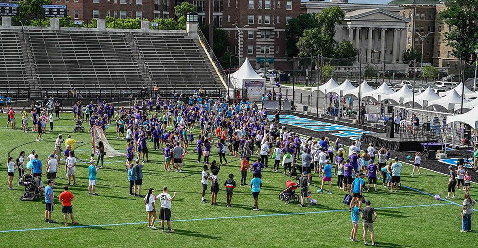 runners and survivors on Homewood field