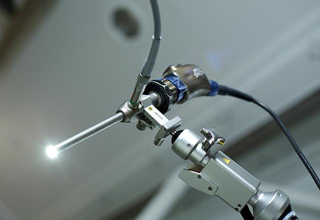 lighted robotic camera of the surgical robot